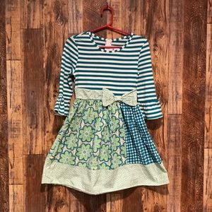 3/4 Length sleeve girl’s dress